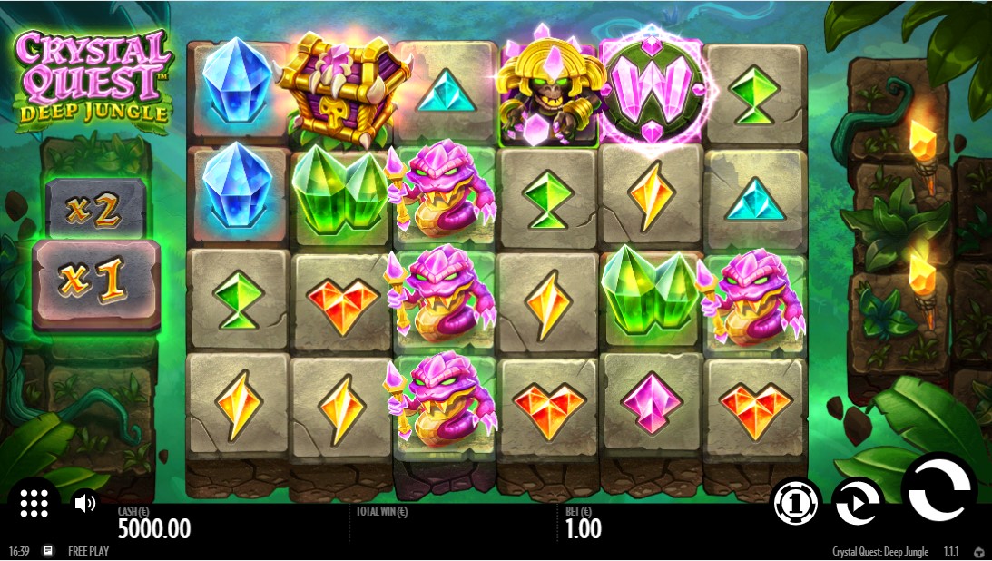 «Crystal Quest: Deep Jungle» — игровые автоматы демо игры на портале казино Вулкан
